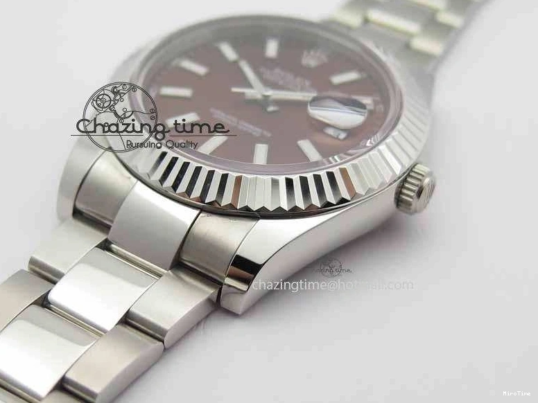 MiroTime 1221 DateJust II 41mm SS BP Maker Best Edition Brown Dial On SS Bracelet SA Modern 3734